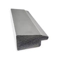 31" x 25" Non-Beveled Vista Brushed Nickel Narrow Bathroom Wall Mirror -: Rectangle, Polystyrene Frame, Wall Mounted