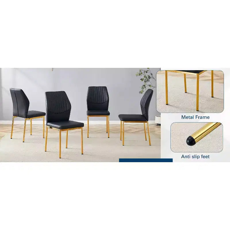 Modern Tufted Linen Dining Bench, Black Rubber Wood Legs