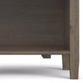 Rowan Bedside Table Smoky Brown -: Transitional Style, 1-Year Warranty, Pine & Plywood Frame