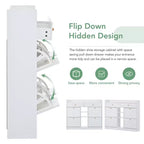 Modern Multifunctional Shoe Cabinet With 4 Turnover Drawers
