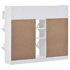 Modern Multifunctional Shoe Cabinet With 4 Turnover Drawers