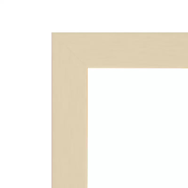 Svelte Petite Bevel Wood Bathroom Wall Mirror