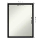 Miroir mural de salle de bains Svelte Petite Bevel en bois