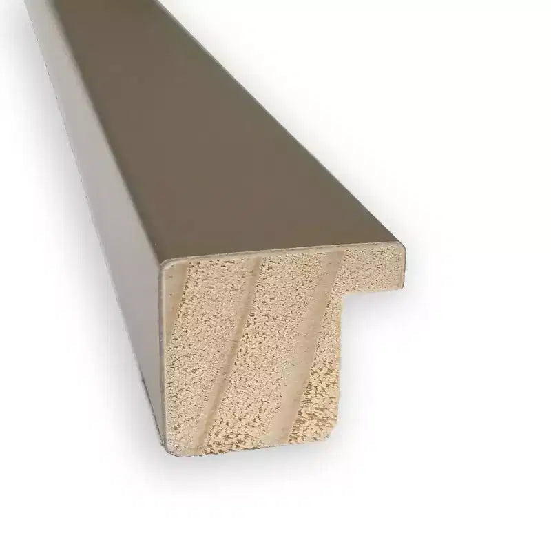 Svelte Petite Bevel Wood Bathroom Wall Mirror