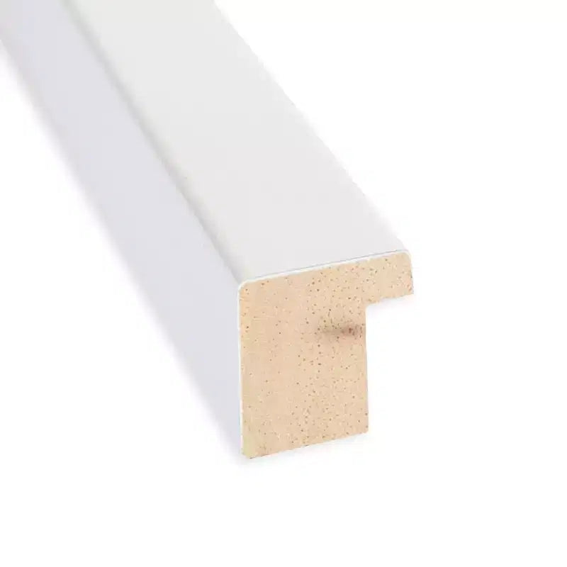 Svelte Petite Bevel Wood Bathroom Wall Mirror